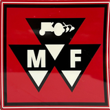Massey Ferguson Square Retro Metal Sign - 580 x 580mm