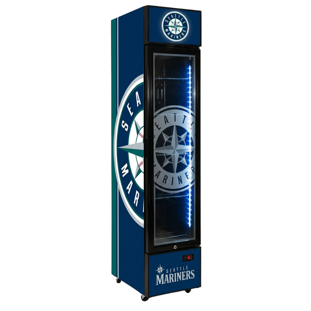 Custom Branded Bar Fridge | 160L Retail Wall — branded example: 160l - Custom Vinyl Wrapped Branded Fridge - Example 25