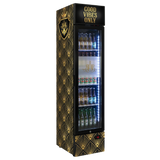 Custom Branded Bar Fridge | 160L Retail Wall — branded example: 160l - Custom Vinyl Wrapped Branded Fridge - Example 32