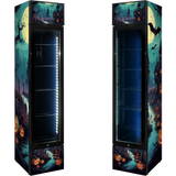 Custom Branded Bar Fridge | 160L Retail Wall — branded example: 160l - Halloween Custom Branded Fridges