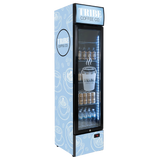 Custom Branded Bar Fridge | 160L Retail Wall — branded example: 160l - Tribe Coffee Co - Custom Branded Fridge