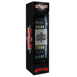 Custom Branded Bar Fridge | 160L Retail Wall — branded example: 160l - cut n dunn