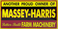 Massey Harris Retro Metal Sign - 600 x 300mm