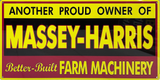 Massey Harris Retro Metal Sign - 600 x 300mm