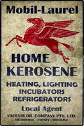 Mobil Laurel Home Kerosene Retro Metal Sign - 400 x 600mm