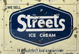 Streets Creamier Ice Cream Retro Metal Sign - 810 x 555mm