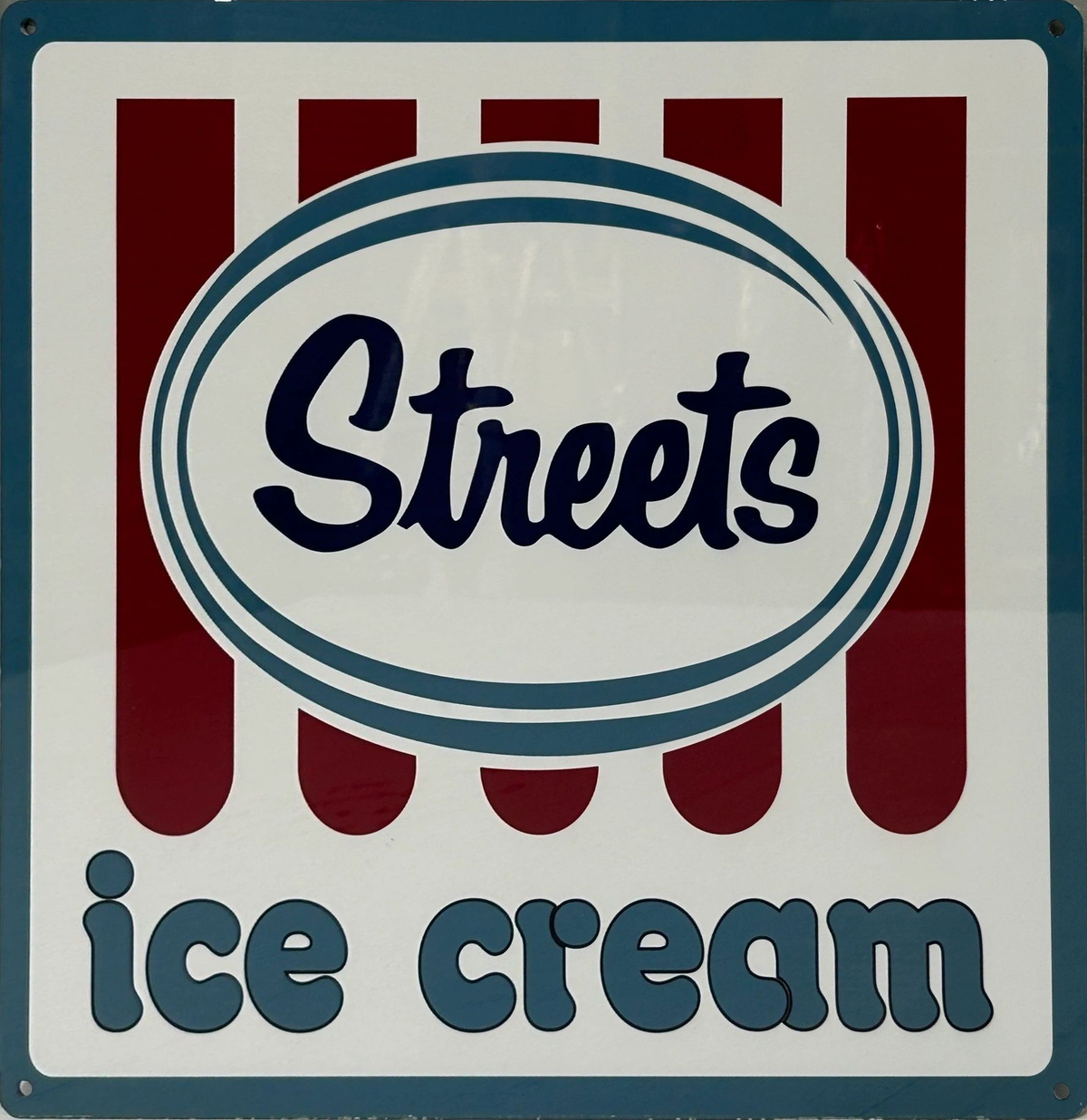 Streets Ice Cream Retro Metal Sign - 380 x 380mm