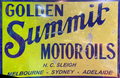 Summit Motor Oils HC Sleigh Retro Metal Sign - 600 x 400mm