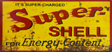 Super Shell Retro Metal Sign - 810 x 380mm