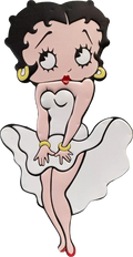 Betty Boop Retro Metal Sign - 420 x 800mm