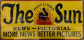 The Sun Newspaper Retro Metal Sign - 810 x 380mm