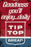 Tip Top Bread Retro Metal Sign - 400 x 600mm