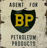 BP Agent Retro Metal Sign - 580 x 580mm