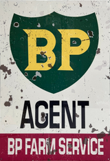 BP Agent Farm Service Retro Metal Sign - 400 x 600mm
