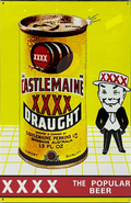 XXXX Draught Retro Metal Sign - 400 x 600mm