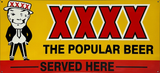 XXXX Served Here Retro Metal Sign - 810 x 380mm