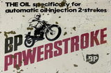 BP Powerstroke Retro Metal Sign - 600 x 400mm