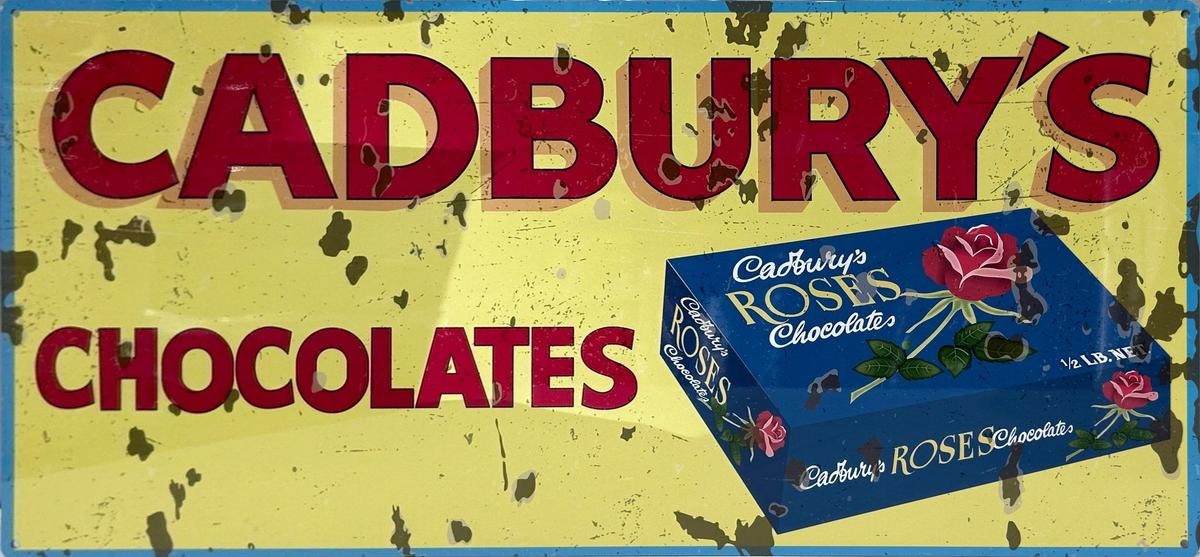 Cadbury's Chocolates Retro Metal Sign - 600 x 300mm