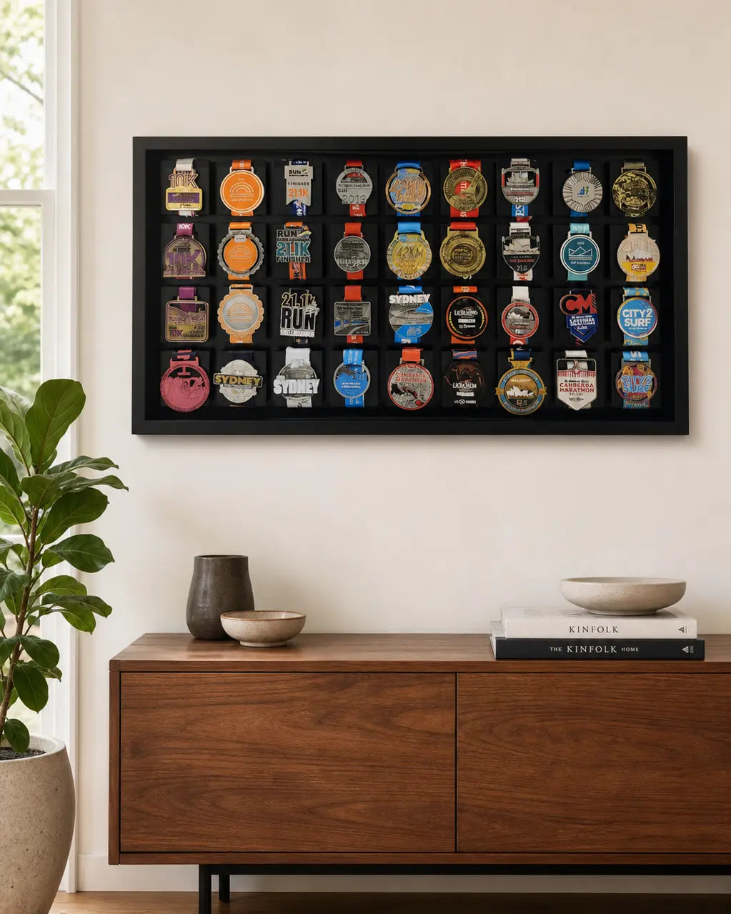36 Medal Display Frame | Medal display frame for athletes