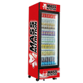 Custom Branded Bar Fridge | 370L Shopfront Tower — branded example: 370l - Custom Vinyl Wrapped Branded Fridge - Example 21