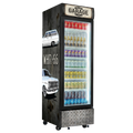 Custom Branded Bar Fridge | 370L Shopfront Tower — branded example: 370l - Custom Vinyl Wrapped Branded Fridge - Example 22