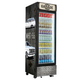Custom Branded Bar Fridge | 370L Shopfront Tower — branded example: 370l - Custom Vinyl Wrapped Branded Fridge - Example 22