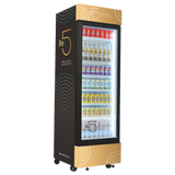 Custom Branded Bar Fridge | 370L Shopfront Tower — branded example: 370l - Custom Vinyl Wrapped Branded Fridge - Example 31