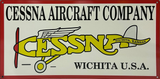 Cessna Aircraft Retro Metal Sign - 600 x 300mm