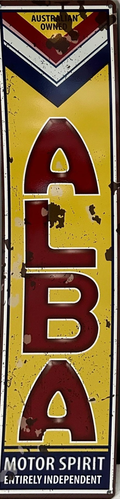 Alba Retro Metal Sign - 200 x 800mm