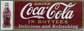 Coca Cola Embossed Retro Metal Sign - 700 x 250mm