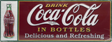 Coca Cola Embossed Retro Metal Sign - 700 x 250mm