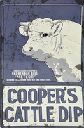 Coopers Cattle Dip Retro Metal Sign - 400 x 600mm