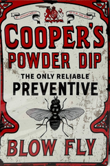Coopers Powder Dip Retro Metal Sign - 400 x 600mm
