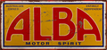 Alba Motor Spirit Retro Metal Sign - 810 x 380mm