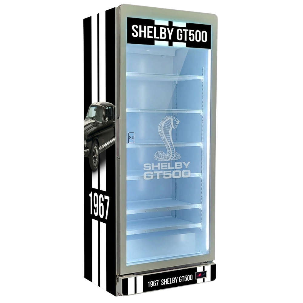 Custom Branded Bar Fridge | 737L Flagship Showcase — branded example: 737l - Custom Vinyl Wrapped Branded Fridge - Example 20