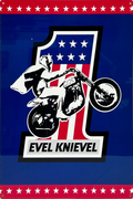 Evel Knievel Retro Metal Sign - 555 x 810mm