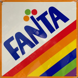 Fanta Retro Metal Sign - 380 x 380mm