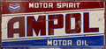 Ampol Retro Metal Sign - 810 x 380mm