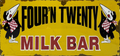 Four N Twenty Milk Bar Horizontal Retro Metal Sign - 810 x 380mm