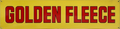 Golden Fleece Retro Metal Sign - 800 x 200mm