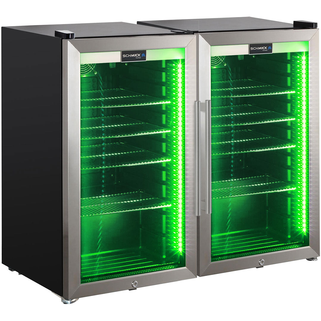 Schmick - HUS-SC88-SS-COMBO – Alfresco Bar Fridge Combo – 196 Litres