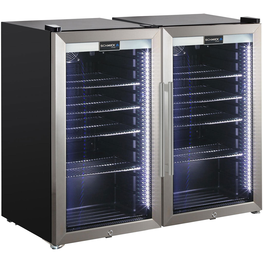 Schmick - HUS-SC88-SS-COMBO – Alfresco Bar Fridge Combo – 196 Litres