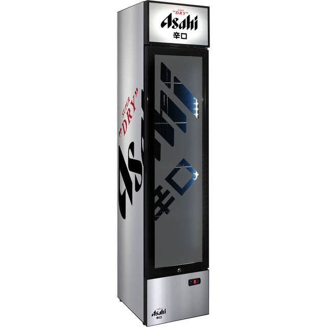 Asahi 160L Skinny Upright Bar Fridge