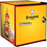 Official Bundy Rum branded Mini Fridge With Bottle Opener - CHOOSE FROM 7 DESIGNS - Model BC46B-BCF1