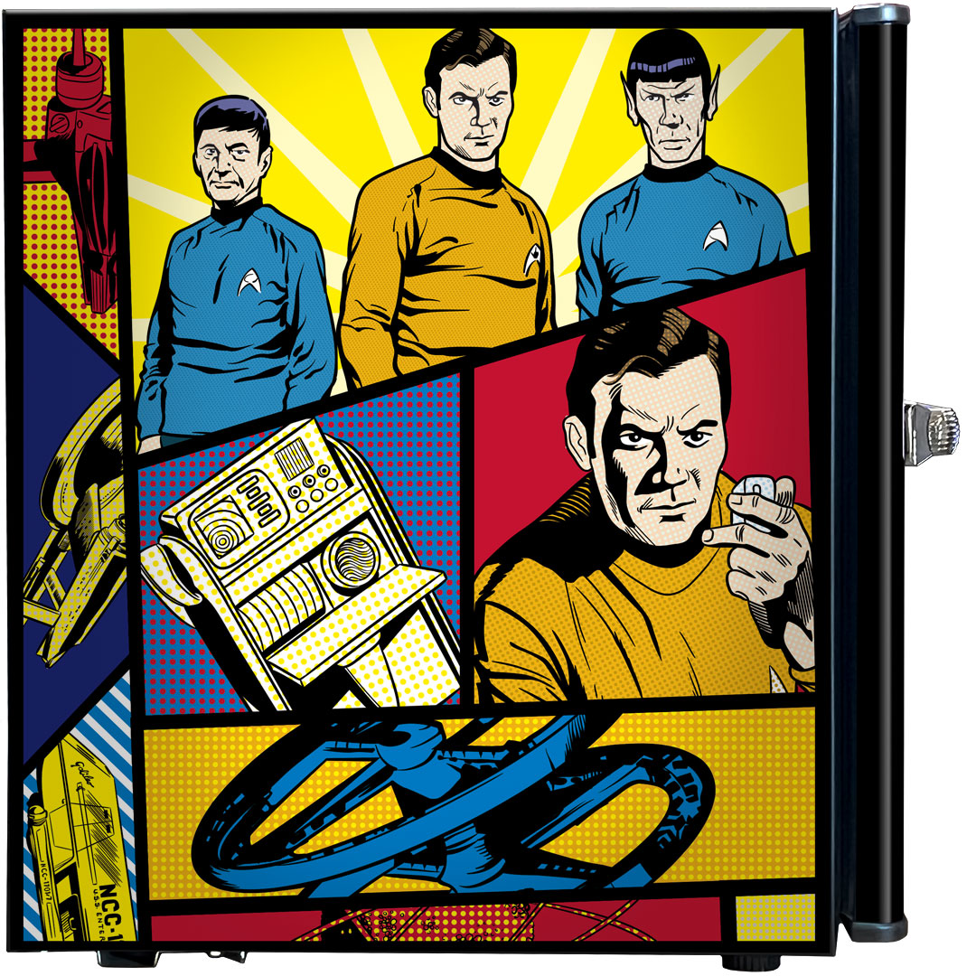 Star Trek Original (Comic Style) Design Mini Bar Fridge - BC46B-RET-STO1