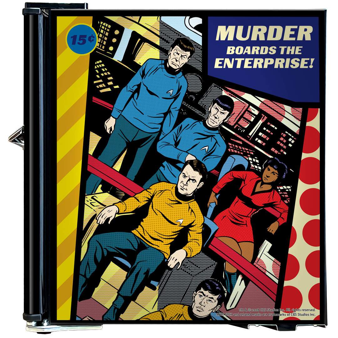 Star Trek Original (Comic Style) Design Mini Bar Fridge - BC46B-RET-STO1