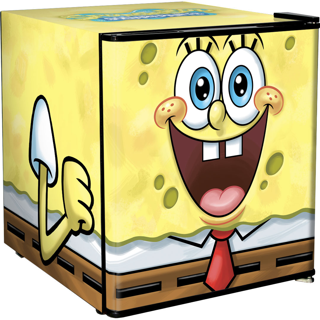 SpongeBob SquarePants Mini Bar Fridge - A Great Gift Idea! - Model BC46B2-SB-01