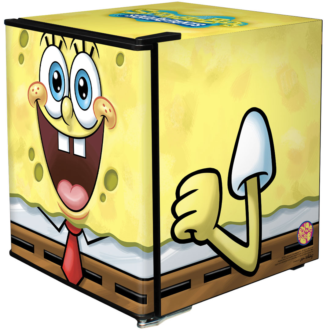 SpongeBob SquarePants Mini Bar Fridge - A Great Gift Idea! - Model BC46B2-SB-01