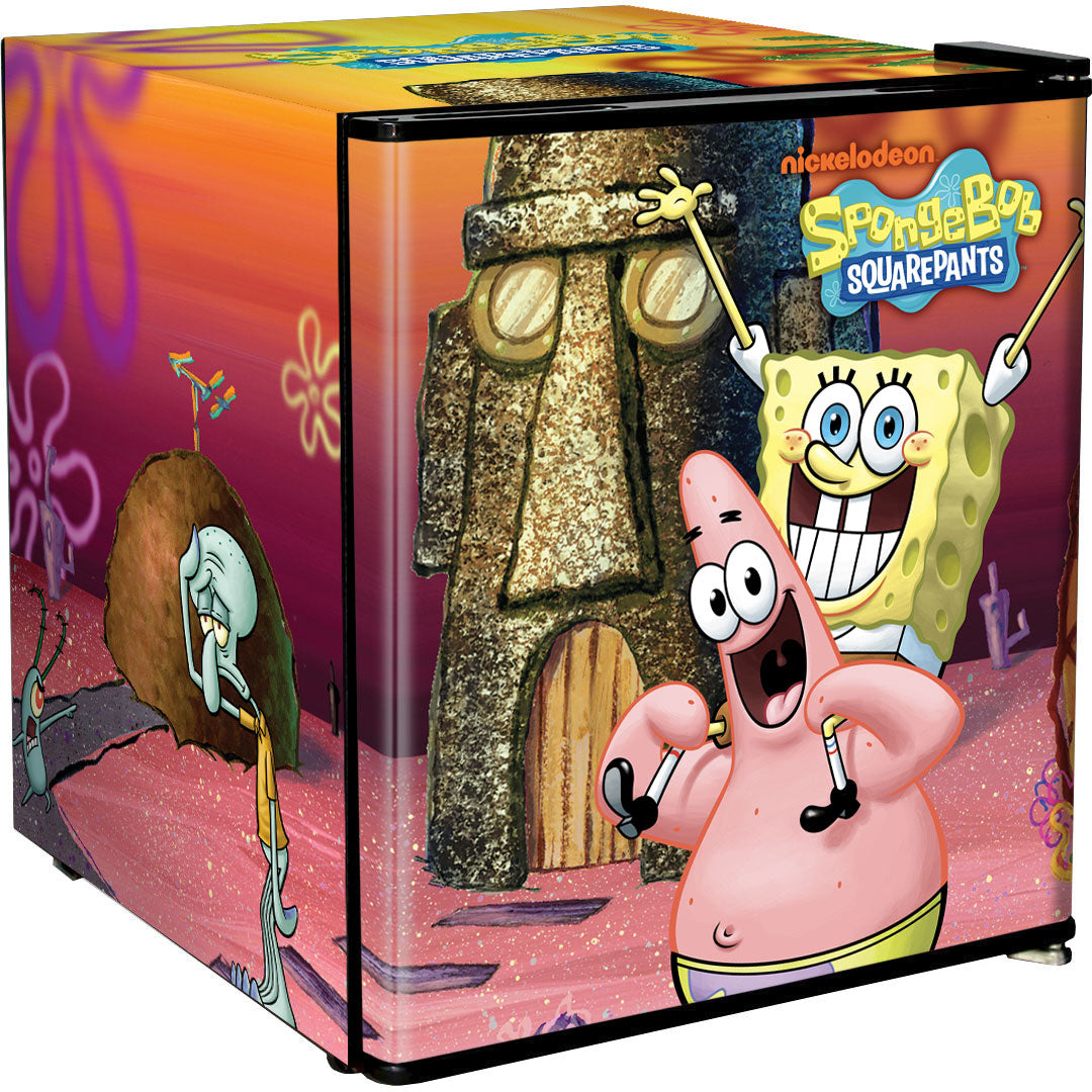 SpongeBob SquarePants Mini Bar Fridge - A Great Gift Idea! - Model BC46B2-SB-03