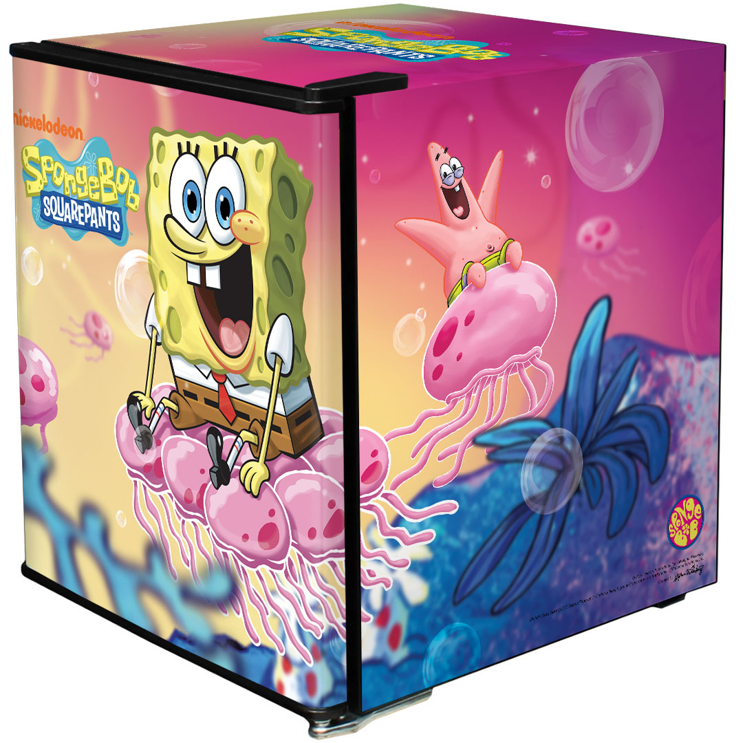 SpongeBob SquarePants Mini Bar Fridge - A Great Gift Idea! - Model BC46B2-SB-02